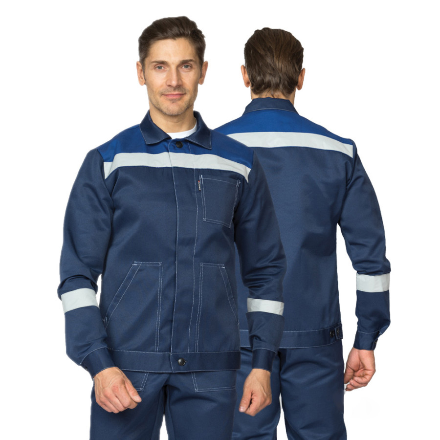 Костюм мужской "Пантеон 2 СОП" синий/василёк (куртка и полукомбинезон)