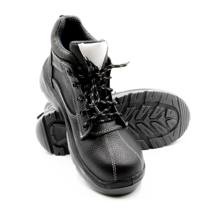 Ботинки кожаные "Барс А-5" с подошвой ПУ/ТПУ и КП чёрные